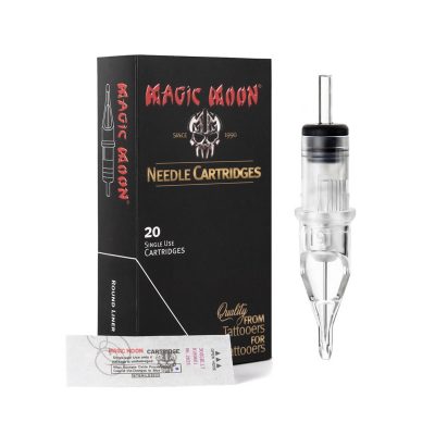 Box of 20 Magic Moon Cartridges 0.30MM Round Liner Extreme Long Taper