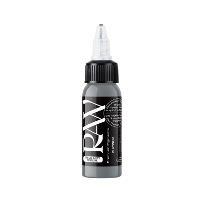 Raw Pigments Platinum - Metal Grey Medium Tattoo Ink - 30ml