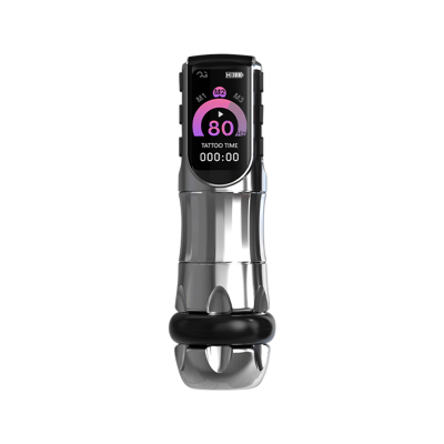 OG Inspiration Wireless Tattoo Pen - Silver with Multi-Colour/Size Rings - 3.5mm Stroke