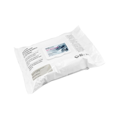Pack of 80 Unigloves Wet Wipes Plus Aldehyde Free (200 mm x 220 mm)
