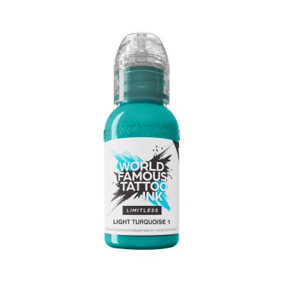 World Famous Limitless Tattoo Ink - Light Turquoise 1 30ml