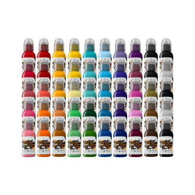 Complete Set of 50 World Famous Ink Colour Set 30 ml (1oz)