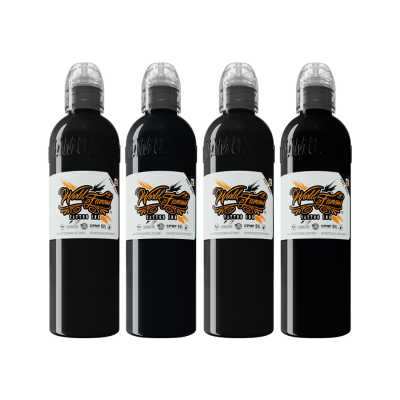 Complete Set of 4 World Famous Ink Master Mike Black Demon Set 120 ml (4 oz)