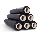 Image of Black Pallet Stretch Shrink Wrap (400mm x 200m)