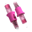 Image of Box of 20 Ghost Pink Needle Cartridges - Soft Edge Magnum Long Taper