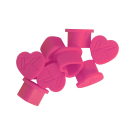 Image of Killer Beauty Heart Shaped Silicone Ink Cups - Jar of 200