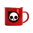 Image of Killer Ink - Sid the Skull Enamel Travel Mug