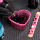 Image of Saferly Heart Shaped Rinse Cups Pink - 150ml