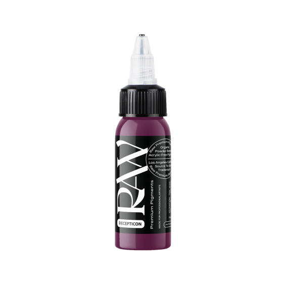 Raw Premium Pigments - Decepticon Tattoo Ink 30ml