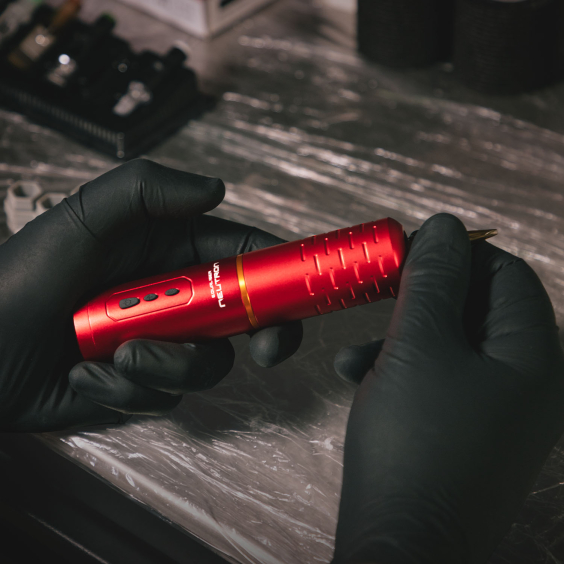 REFURBISHED - Equaliser Neutron Tattoo Pen - Red - 3.5mm Stroke