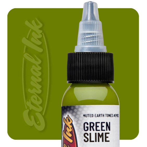Eternal Ink Muted Earth Tones Green Slime Tattoo Ink 30ml (1oz)