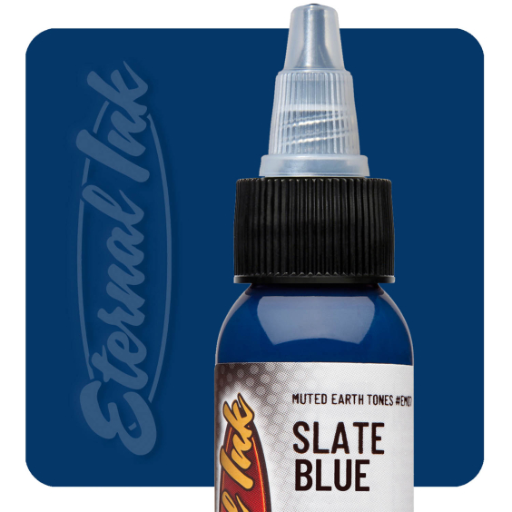 Eternal Ink Muted Earth Tones 30ml (1oz) Slate Blue Tattoo Ink