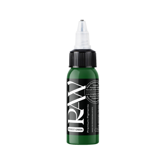 Raw Premium Pigments - Forest Green Tattoo Ink 30ml