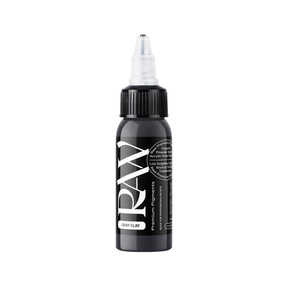 Raw Premium Pigments - Gray Clay Tattoo Ink 30ml