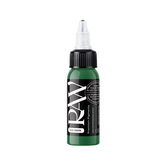Raw Premium Pigments - Leaf Green Tattoo Ink 30ml