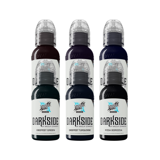 World Famous Limitless Tattoo Ink - Nikolay Dzhangirov Darkside Set - 6x 30ml - Reduced