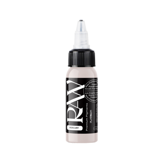 Raw Pigments Platinum - Mercury Tattoo Ink - 30ml