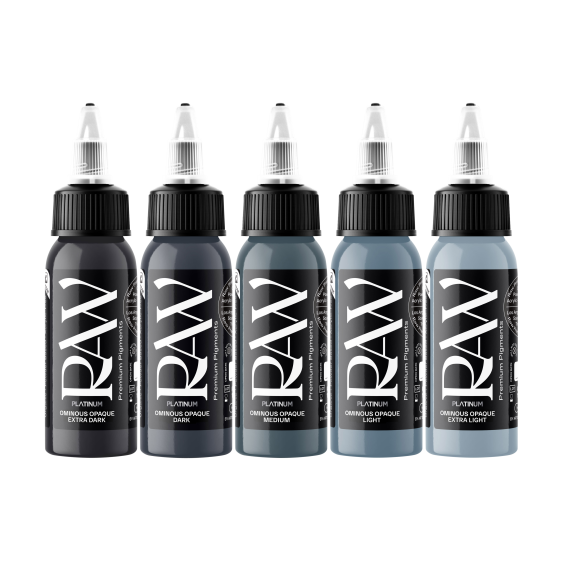 Raw Ink - Dom Brown Ominous Opaques Set - 5x 30ml (1oz)