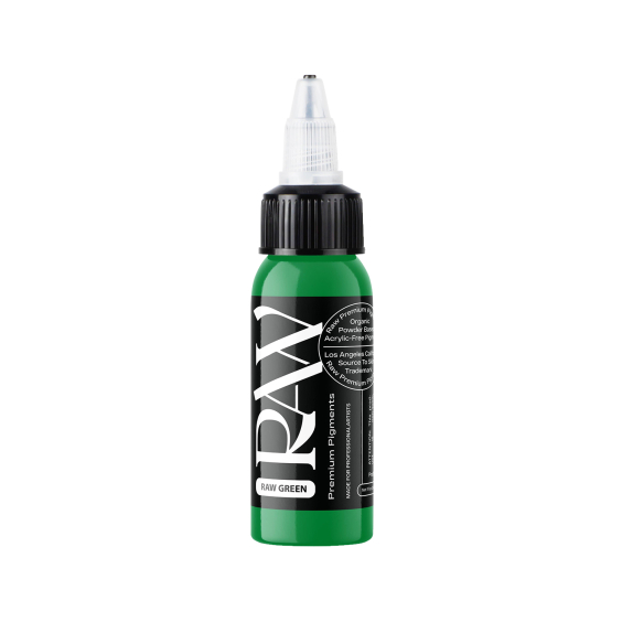 Raw Premium Pigments - Raw Green Tattoo Ink 30ml