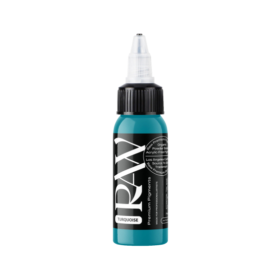 Raw Premium Pigments - Turquoise Tattoo Ink 30ml