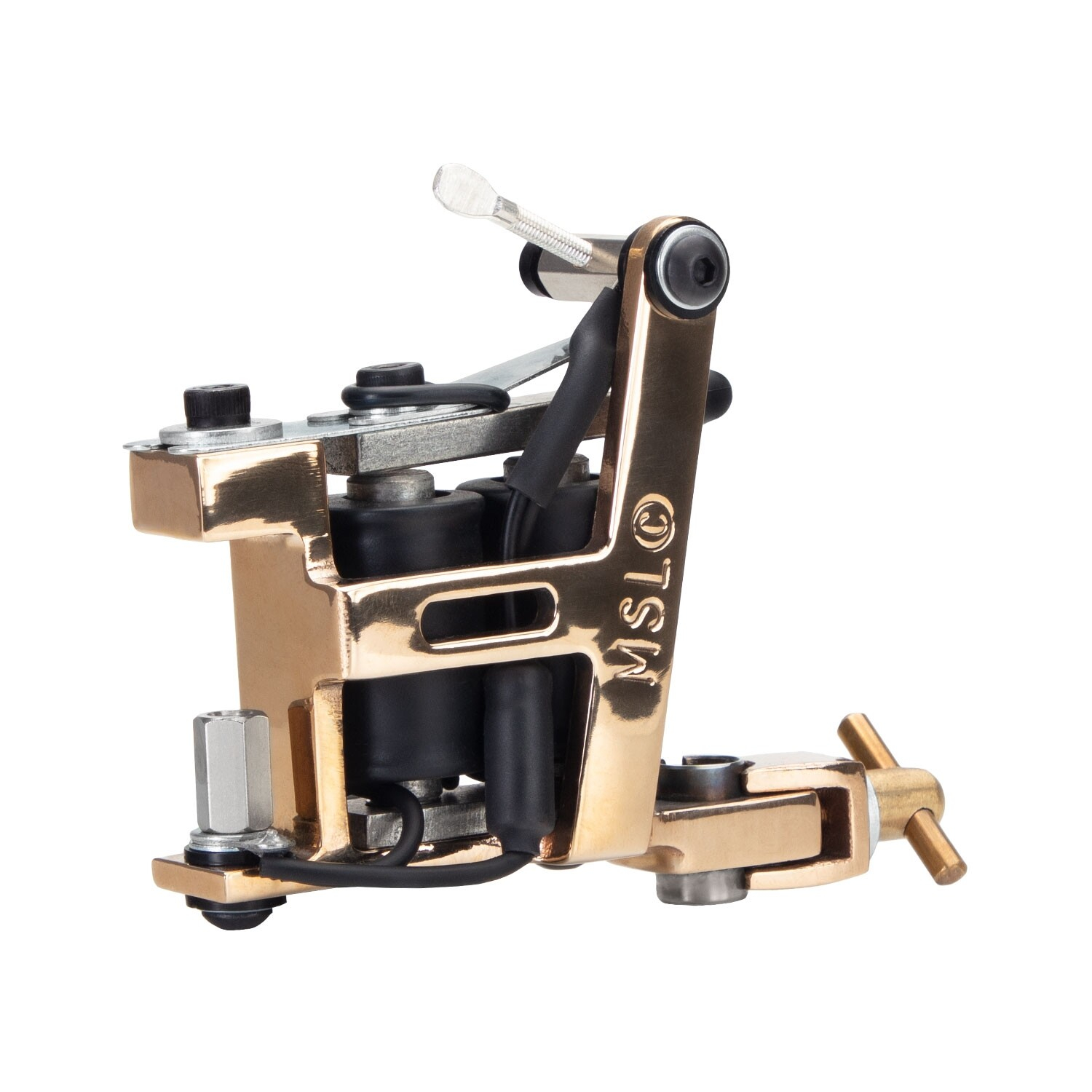 Micky Sharpz - Brass Hybrid Tattoo Machine - Liner / Colour