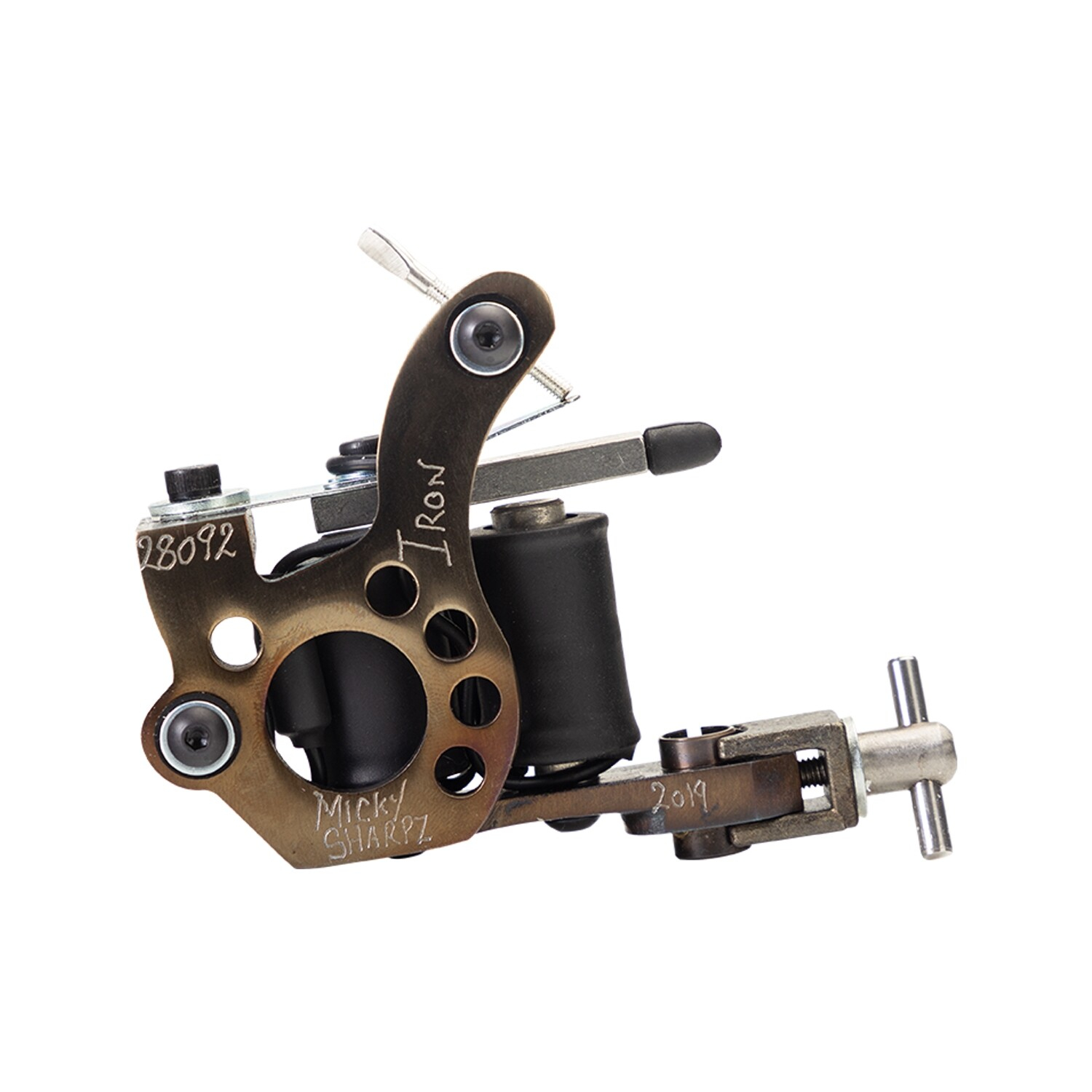 タトゥーマシン　tattoo マシン tattoomachine Micky Sharpz - Original Iron Micro Dial Tattoo Machine - Liner