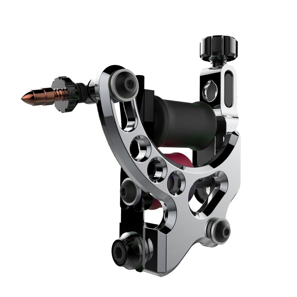 FK Irons AL13 Exactor III Aluminium Tattoo Machine in Gunmetal Colour