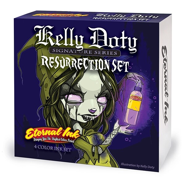 Complete Set of 4 Eternal Ink Kelly Doty Resurrection Set 30ml (1oz