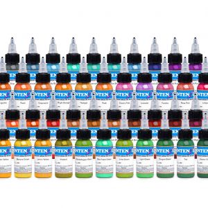 Intenze Ink vegan tattoo ink 54 color set