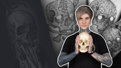 How to Tattoo Blackwork Skulls With Simon Mora