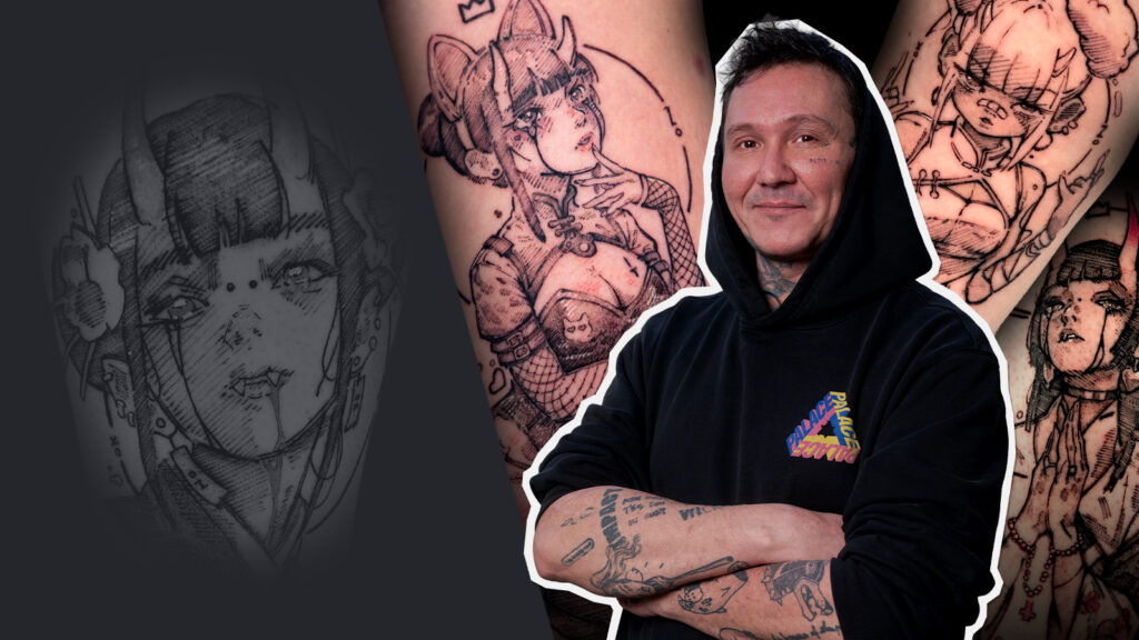 How To Create A Sketch-Style Anime Tattoo with Julien