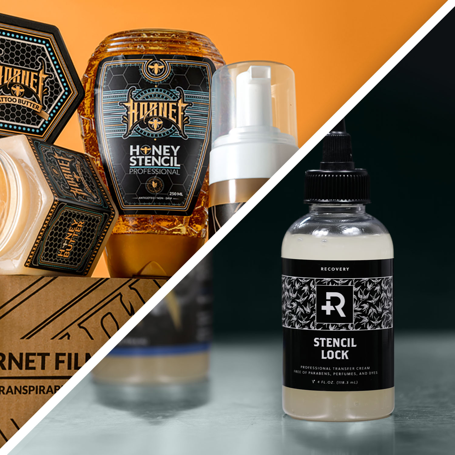 Hornet Honey and Recovery stencil supplies